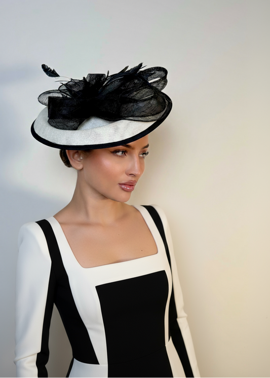 Hit Show – Black & White Race Day Hat